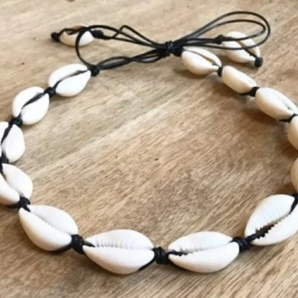 NEW NATURAL CONCH SHELLS CHOCKER NECKLACE - Picture 4 of 7